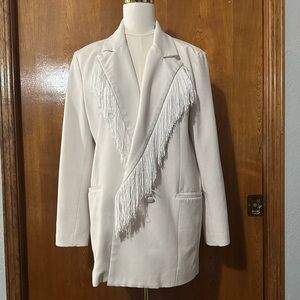 Hutch White Fringe Western Cowgirl Blazer M